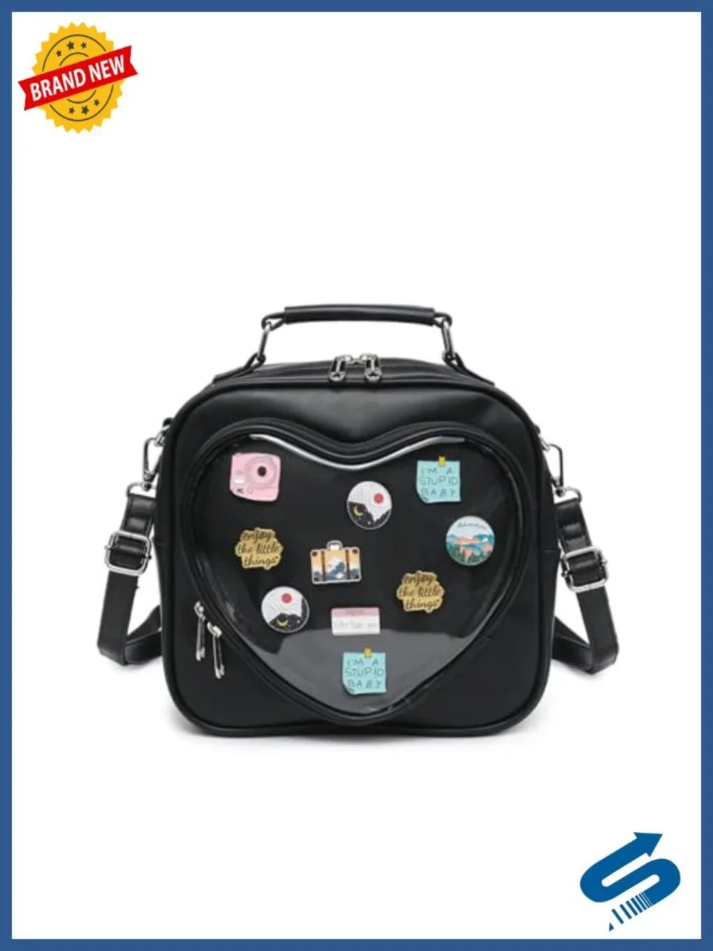 Kawaii Ita Crossbody Purse Display Bag Anime Cosplay Faux Leather